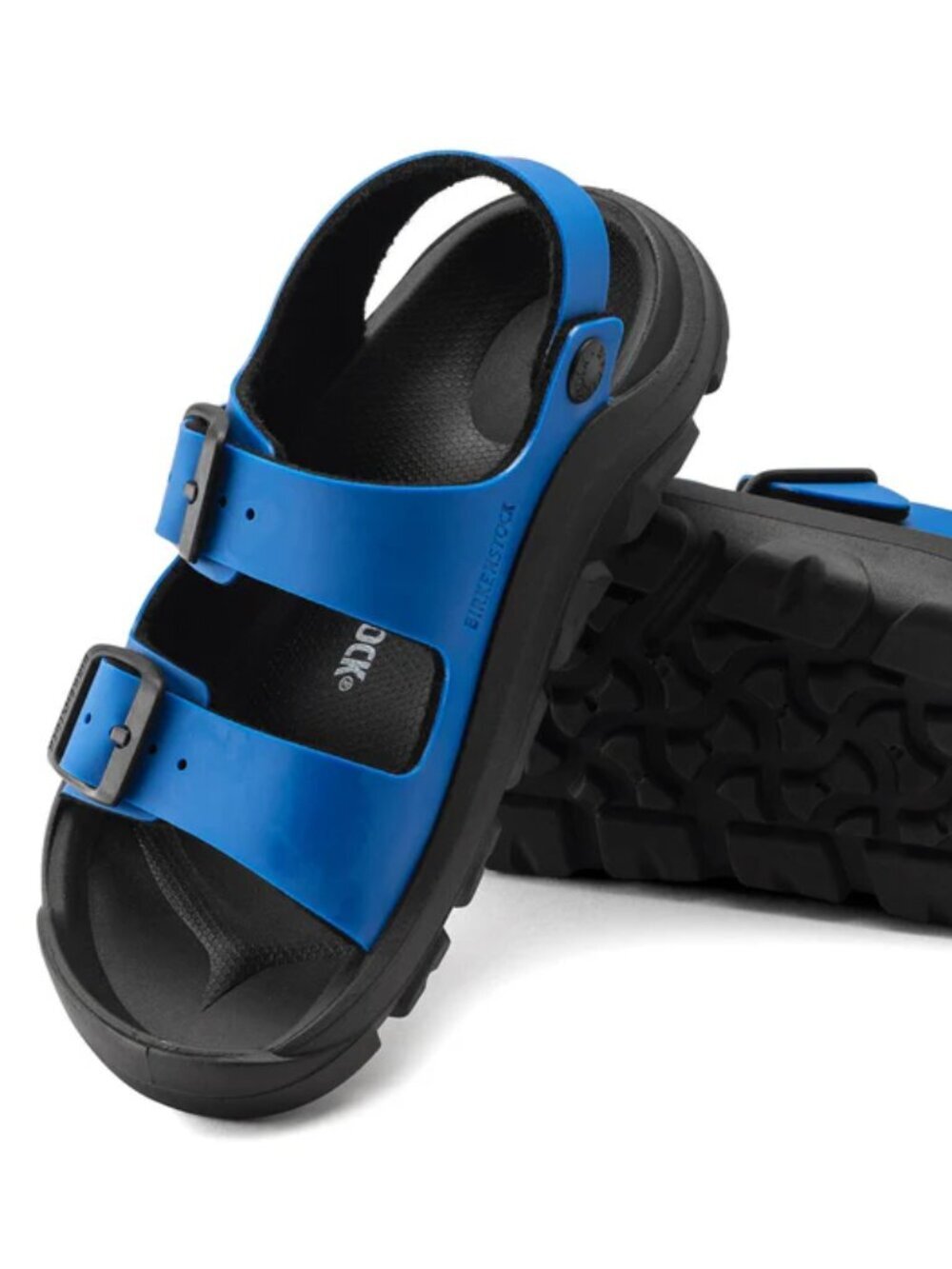 NWT Birkenstock Birko Flor Mogami Kids Boys Girls Waterproof Sandals Ultrablue